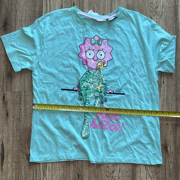 NEW! Zara ‘Maggie Simpson’ Sequins Graphic Tee - Picture 6 of 7